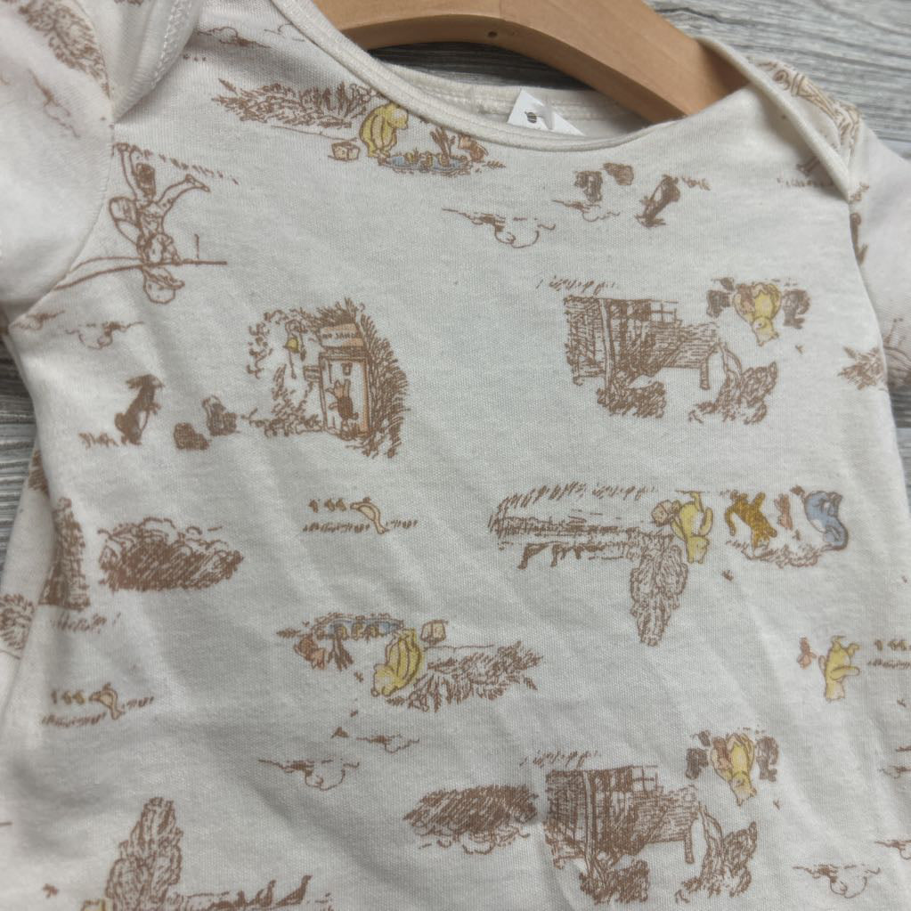 Shorty Romper Pooh Tigger Eeyore 0-3M