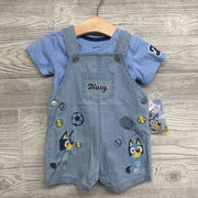 NEW Chambray Shortalls Sports & Shirt 3-6M