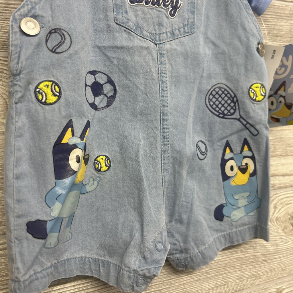 NEW Chambray Shortalls Sports & Shirt 3-6M