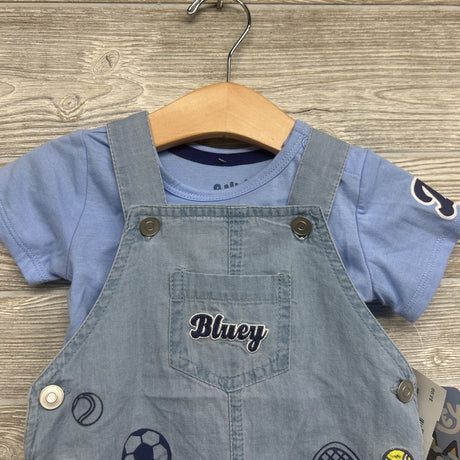 NEW Chambray Shortalls Sports & Shirt 3-6M