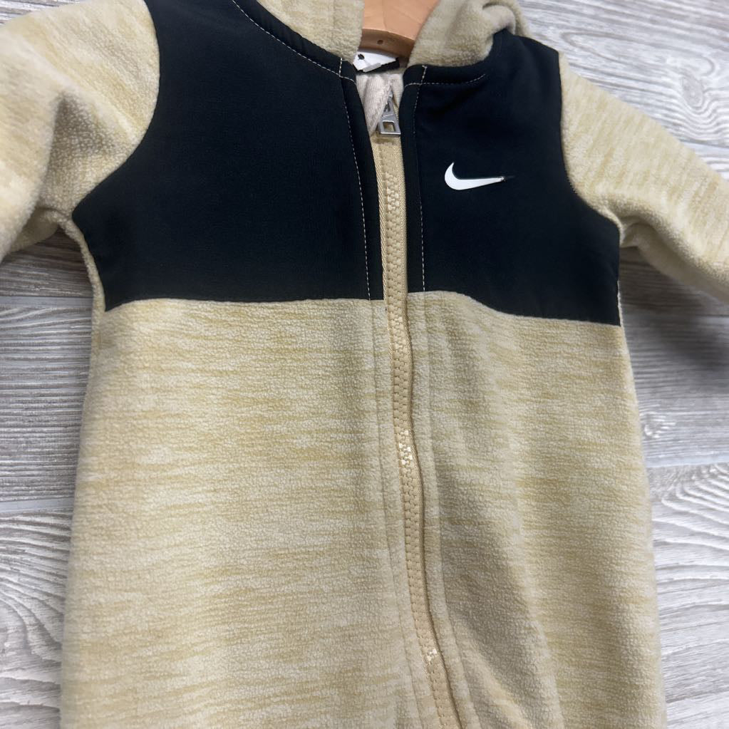 LS Fleece Coverall W/ Hood 3/6M *