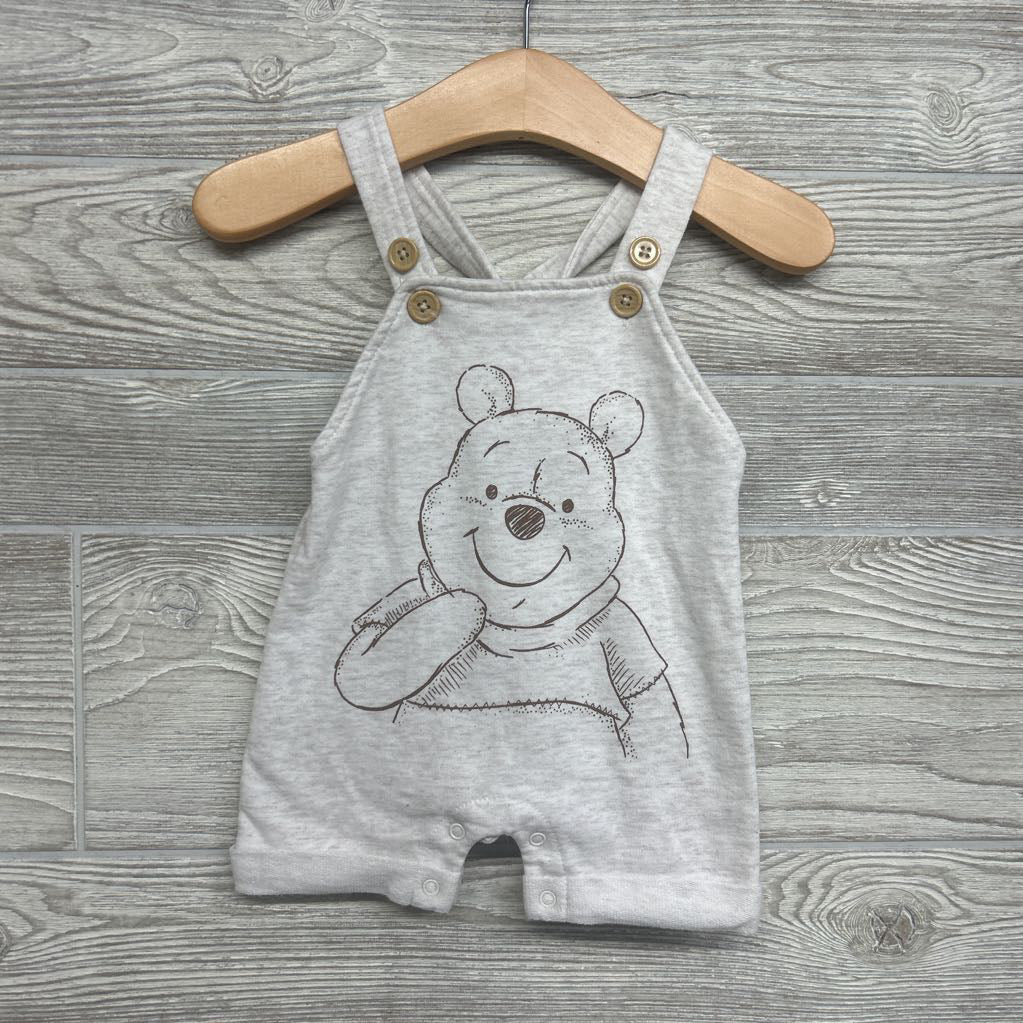 Shortalls Pooh Cuffed 0-3M