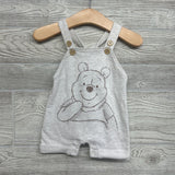 Shortalls Pooh Cuffed 0-3M