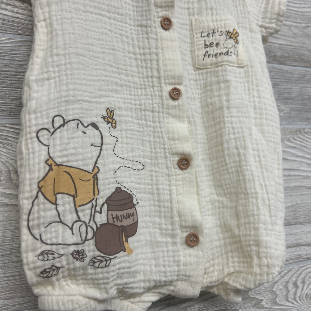 Muslin Shorty Romper Let's Bee Friends 3-6M