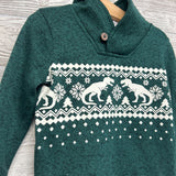 Cowl Neck Sweater Nordic Dinosaurs 2T