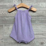 Ribbed Tank Romper Bow Straps 3-6M