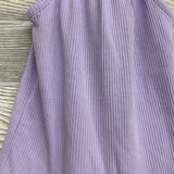 Ribbed Tank Romper Bow Straps 3-6M