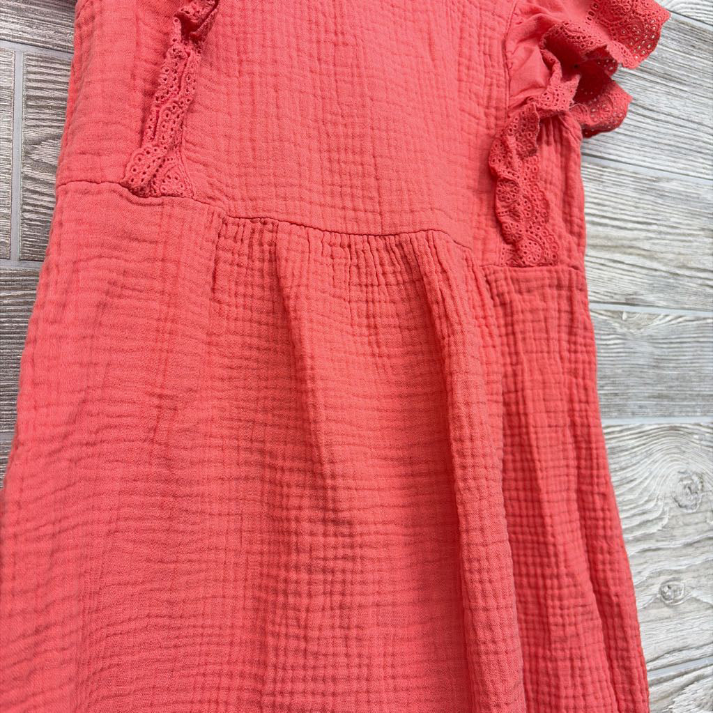 Gauze Dress Eyelet Ruffle 7