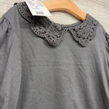 NEW Shirt Macrame Neckline 8