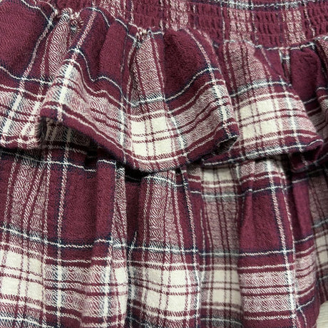 Ruffle Tiered Plaid Skirt 8