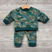 Camo Crewneck & Sweatpants 0-3M