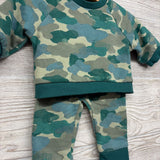 Camo Crewneck & Sweatpants 0-3M