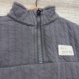 Ribbed 1/4 Zip It's A Good Day Shirt & Sweatpants 0-3M