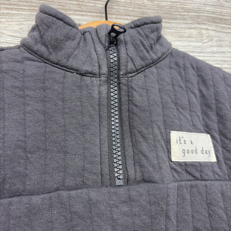Ribbed 1/4 Zip It's A Good Day Shirt & Sweatpants 0-3M