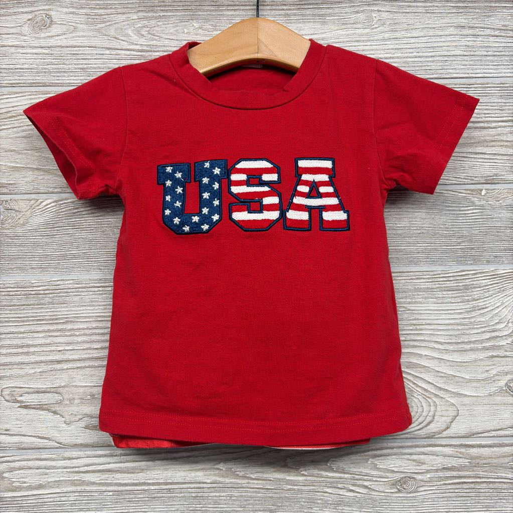 Shirt USA & Shorts Flag 2t