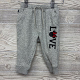 French Terry Jogger Sweatpants Minnie Mouse Love 12-18M