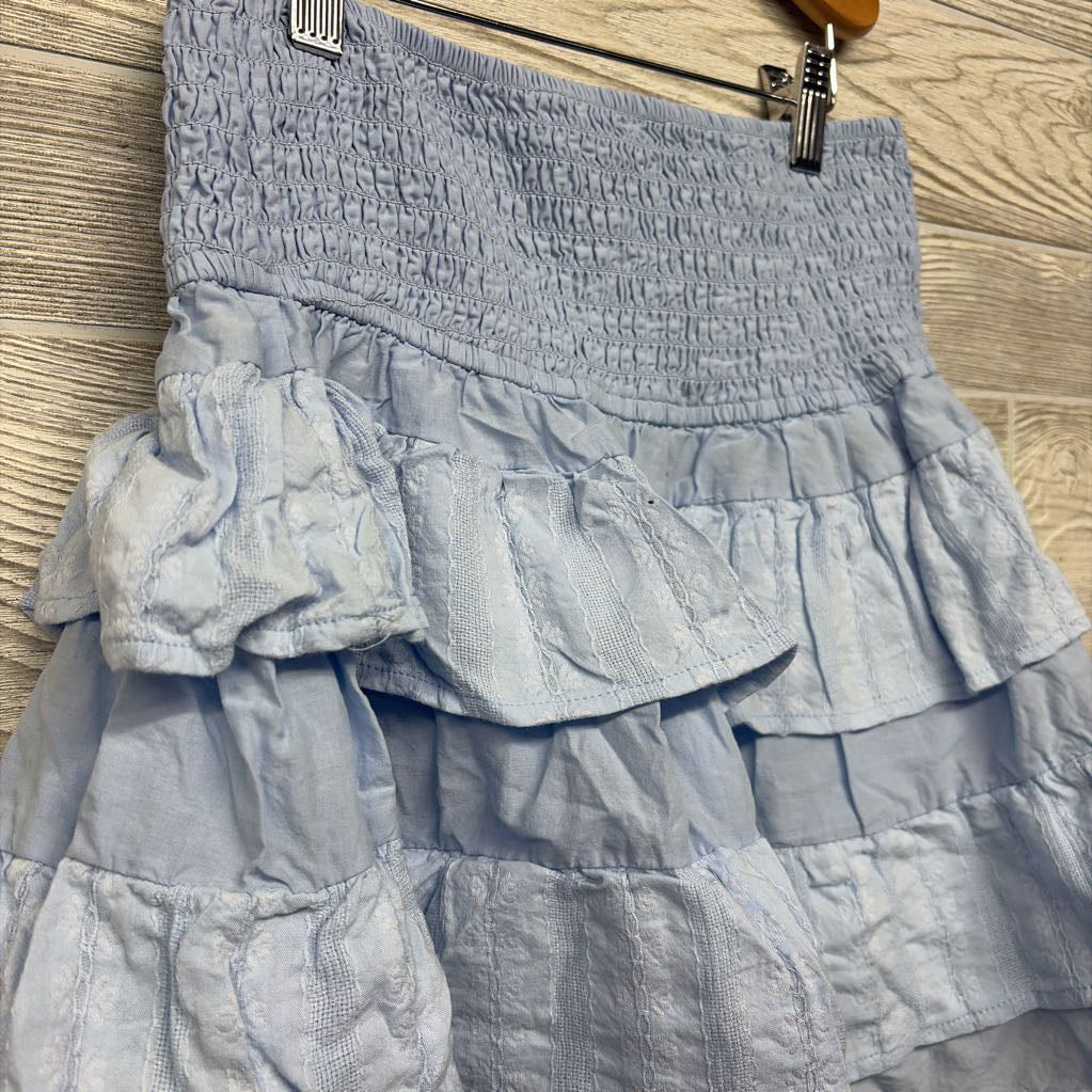 Smocked Tiered Ruffle Skirt 14