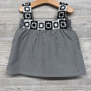 Gingham Tank Top & Shorts Knit Flowers 8