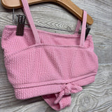 Textured 2 Pc Swimsuit 7-8