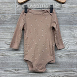 Ribbed LS Bodysuit & Pants Flowers 6M