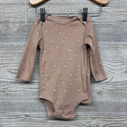 Ribbed LS Bodysuit & Pants Flowers 6M