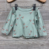 Ribbed Shirt & Pants Cherries 0-3M