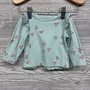 Ribbed Shirt & Pants Cherries 0-3M