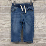 Pull On Drawstring Knit Jeans 12-18M