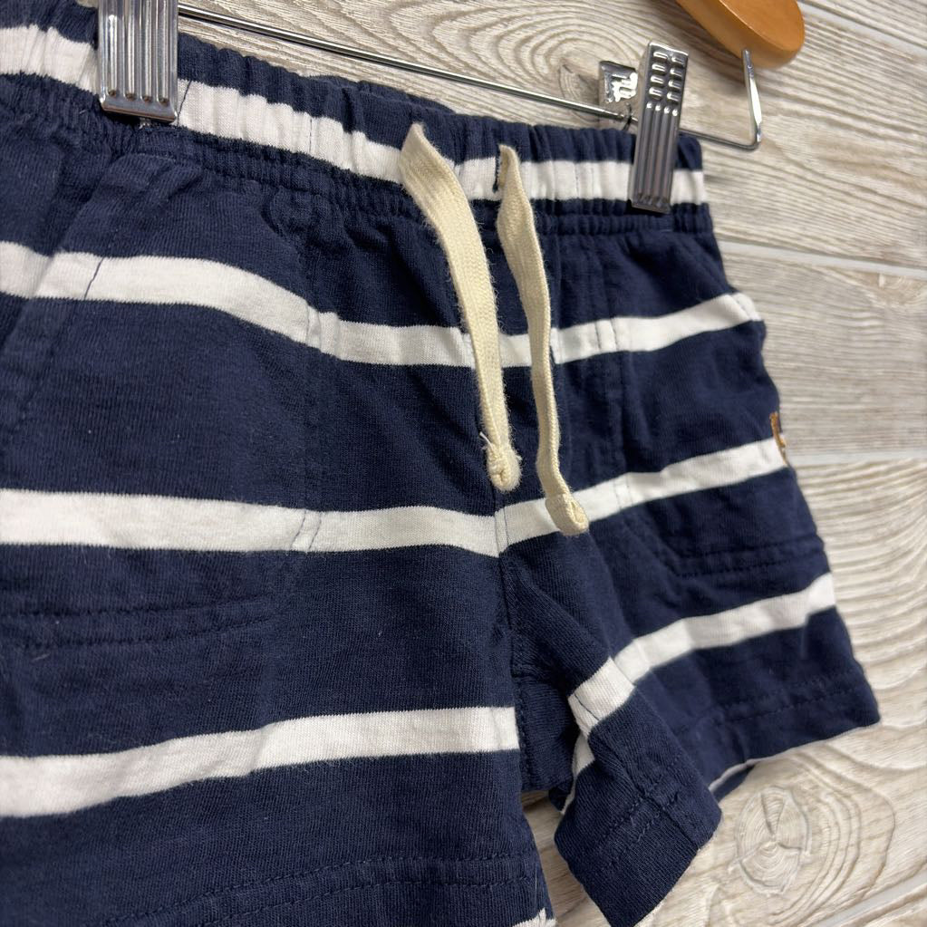 Brannan's Favorites Drawstring Jersey Shorts Stripes 12-18M