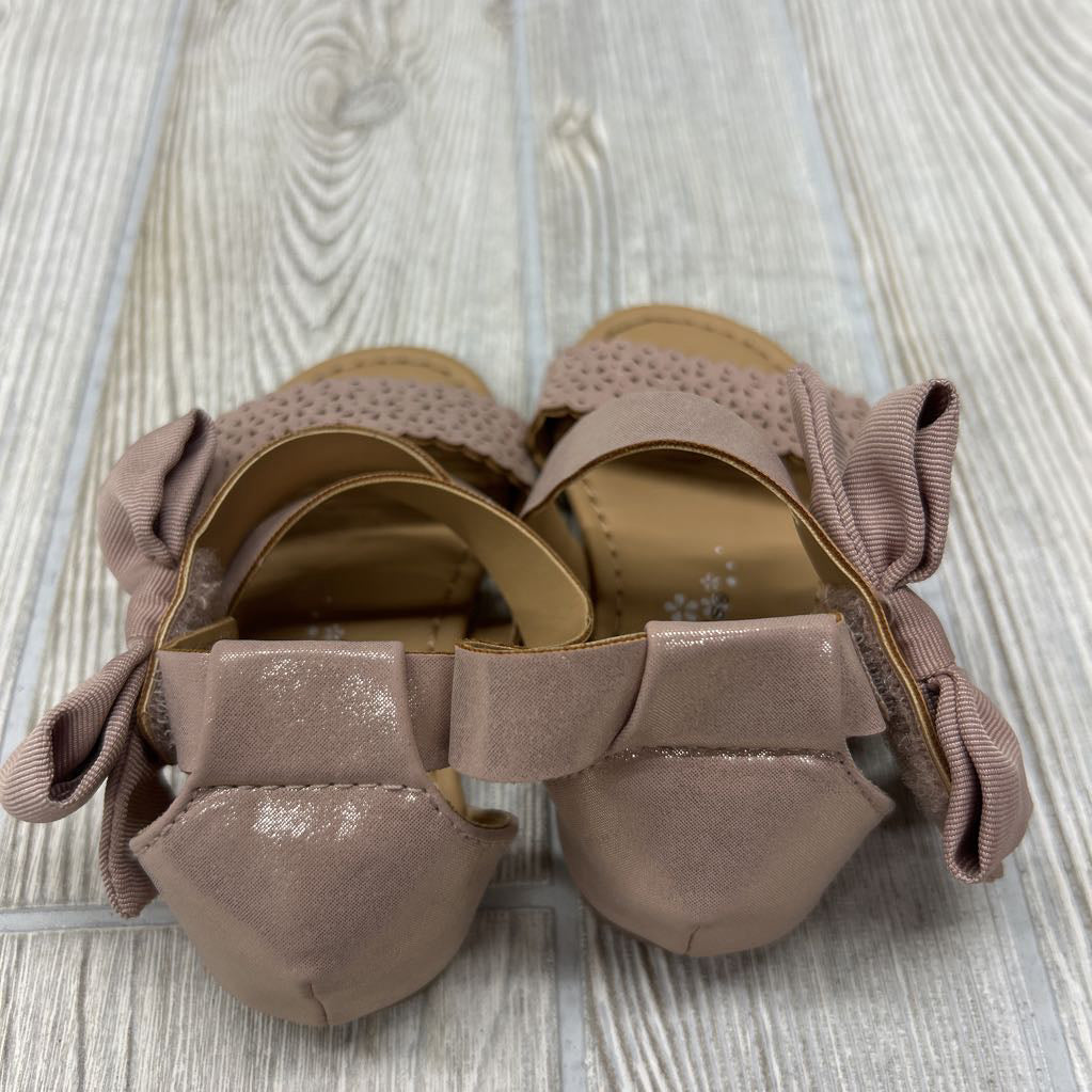 Velcro Metallic Sandals Butterlies 6C