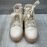 Lace Up Boots Flowers 7C