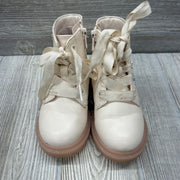 Lace Up Boots Flowers 7C