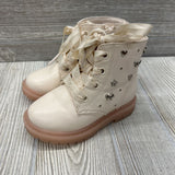 Lace Up Boots Flowers 7C