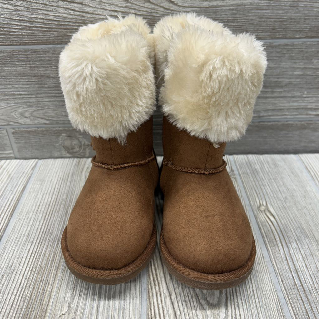Faux Fur Cozy Boots Tassels 7C