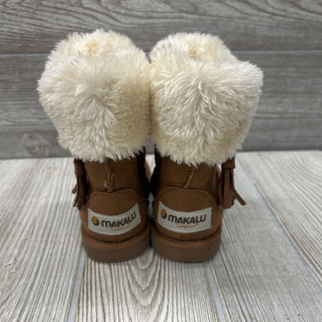 Faux Fur Cozy Boots Tassels 7C
