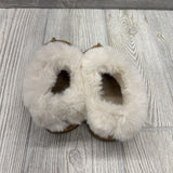 Faux Fur Lined Slip On Shoes 7C