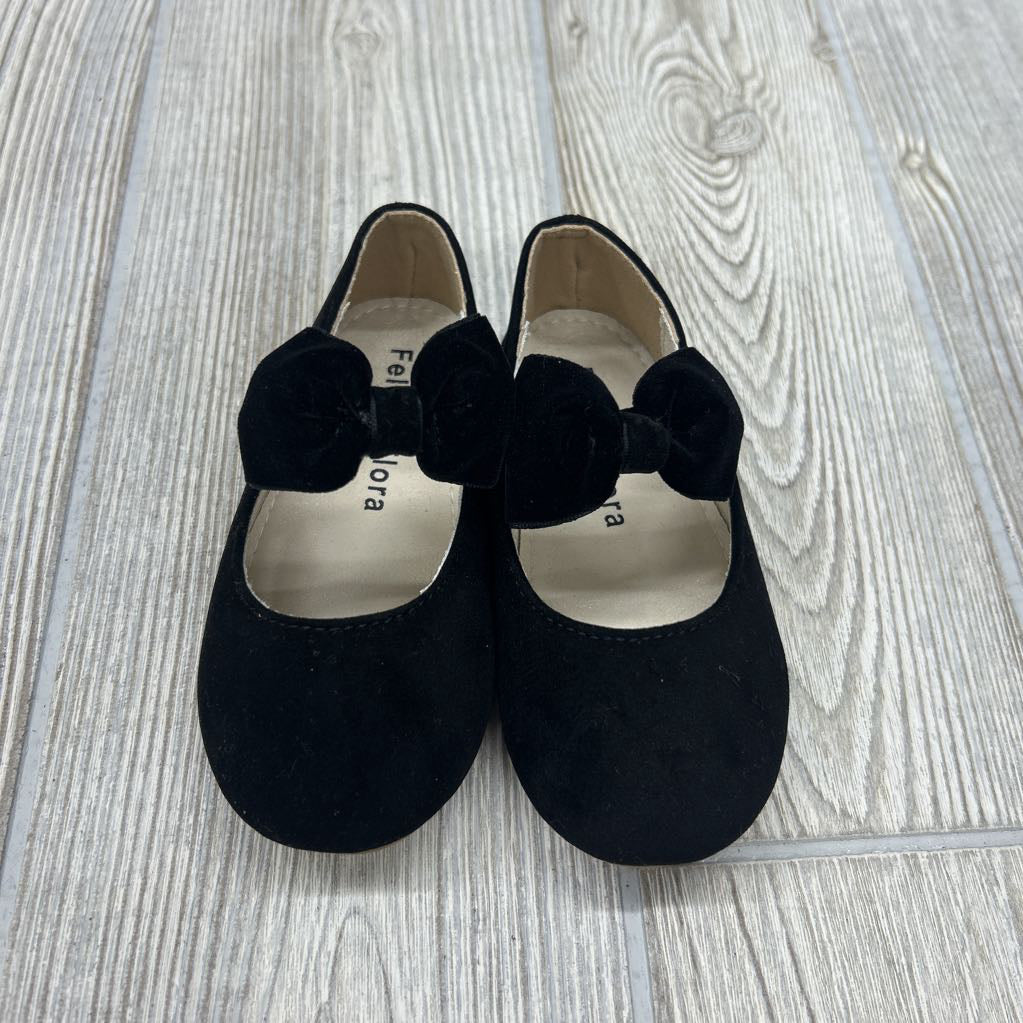 Velcro Mary Jane Shoes Bow 6C