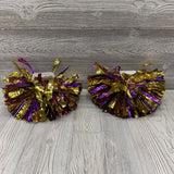 2 Pk Metallic Pom Poms