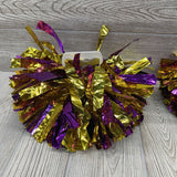 2 Pk Metallic Pom Poms