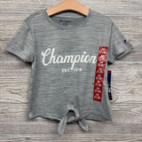 NEW Front Tie Active Shirt Logo 7-8