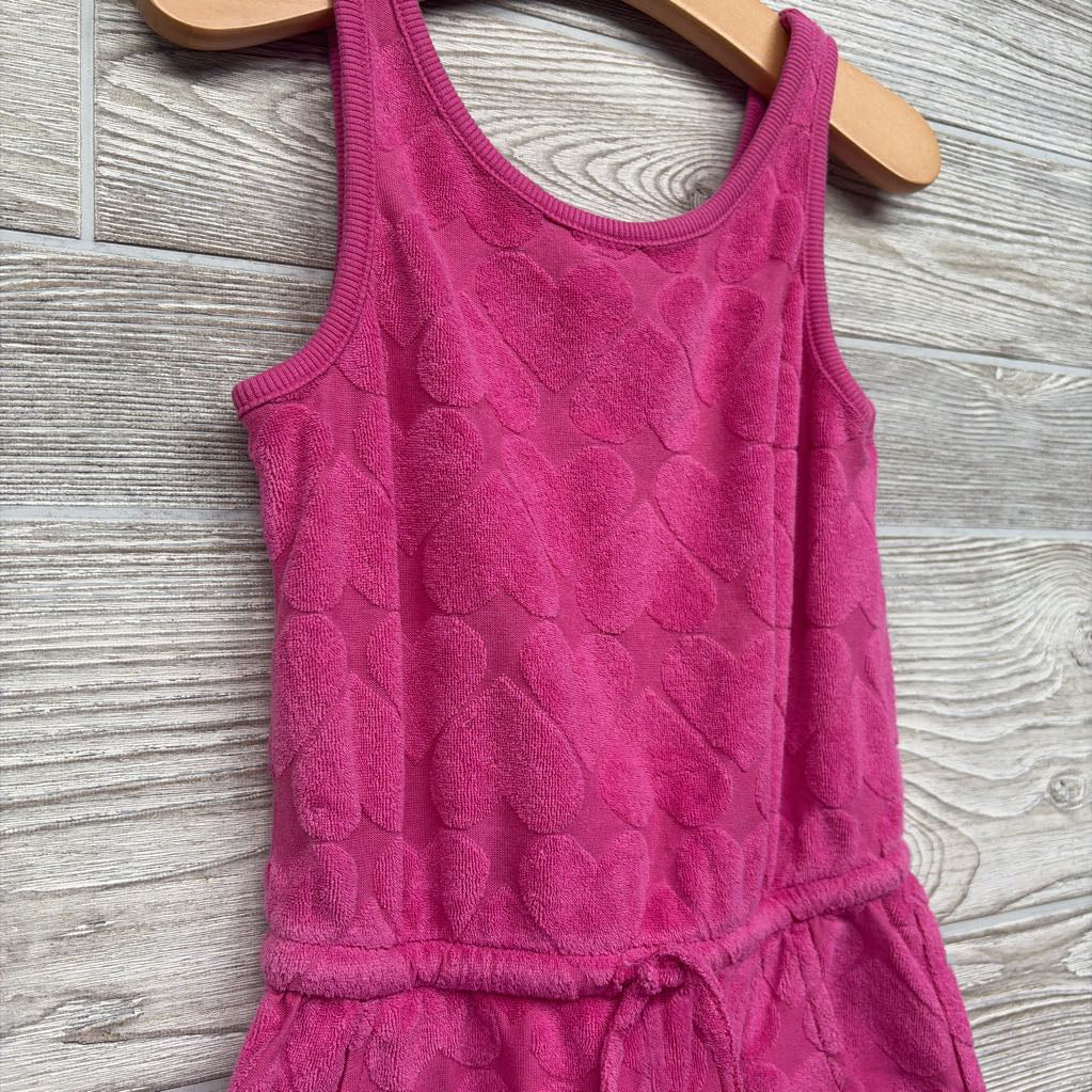 Romper Terry Hearts 6-7