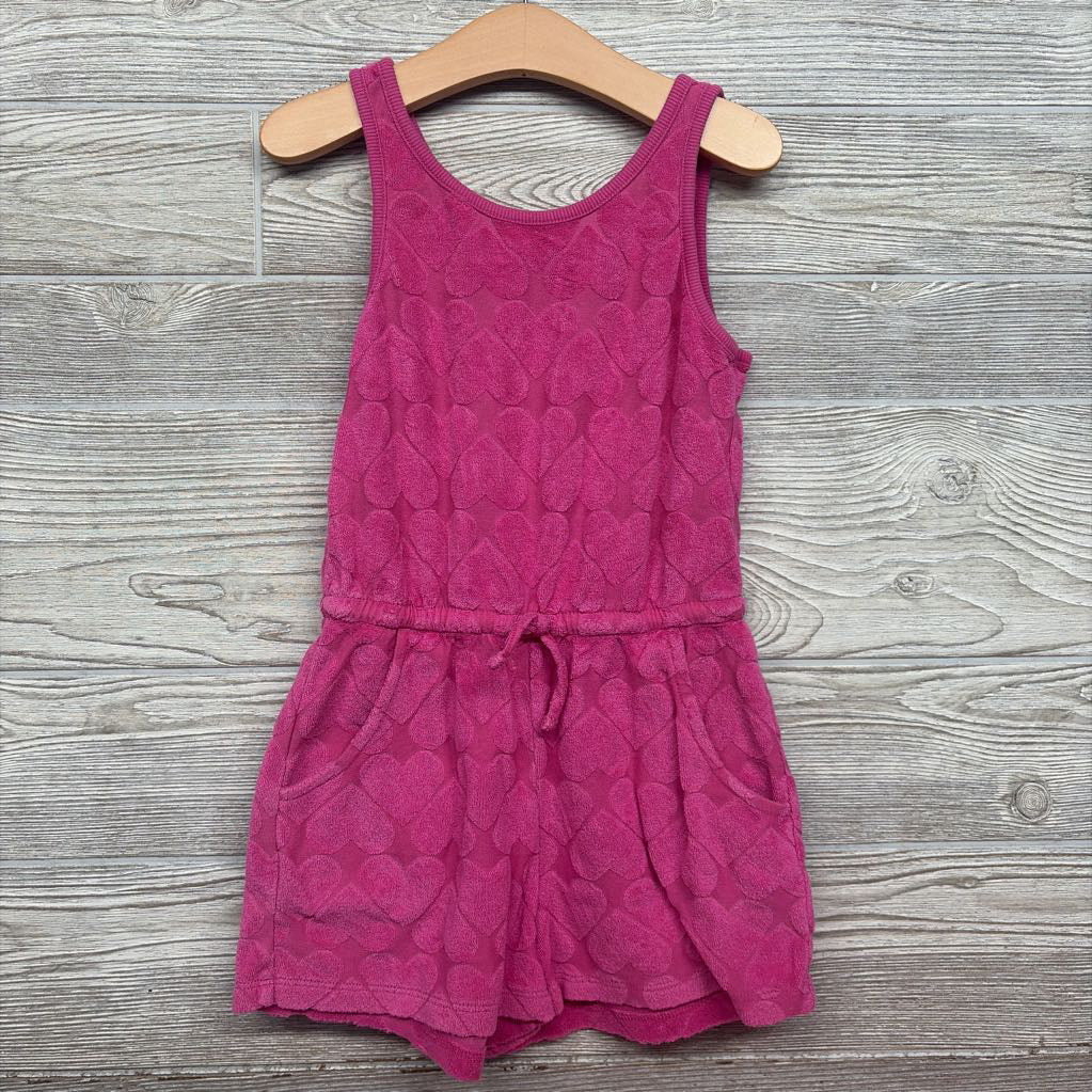 Romper Terry Hearts 6-7