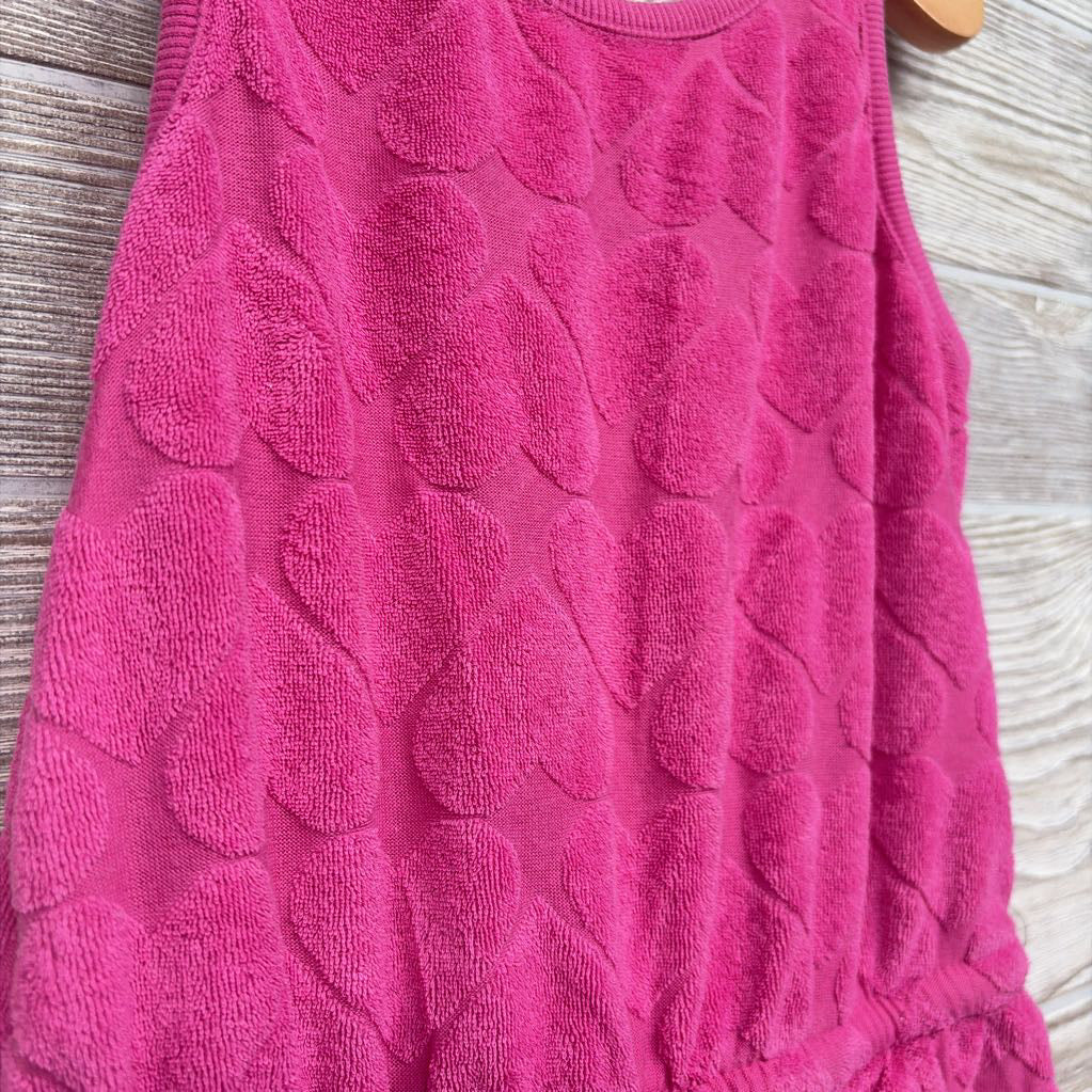 Romper Terry Hearts 6-7