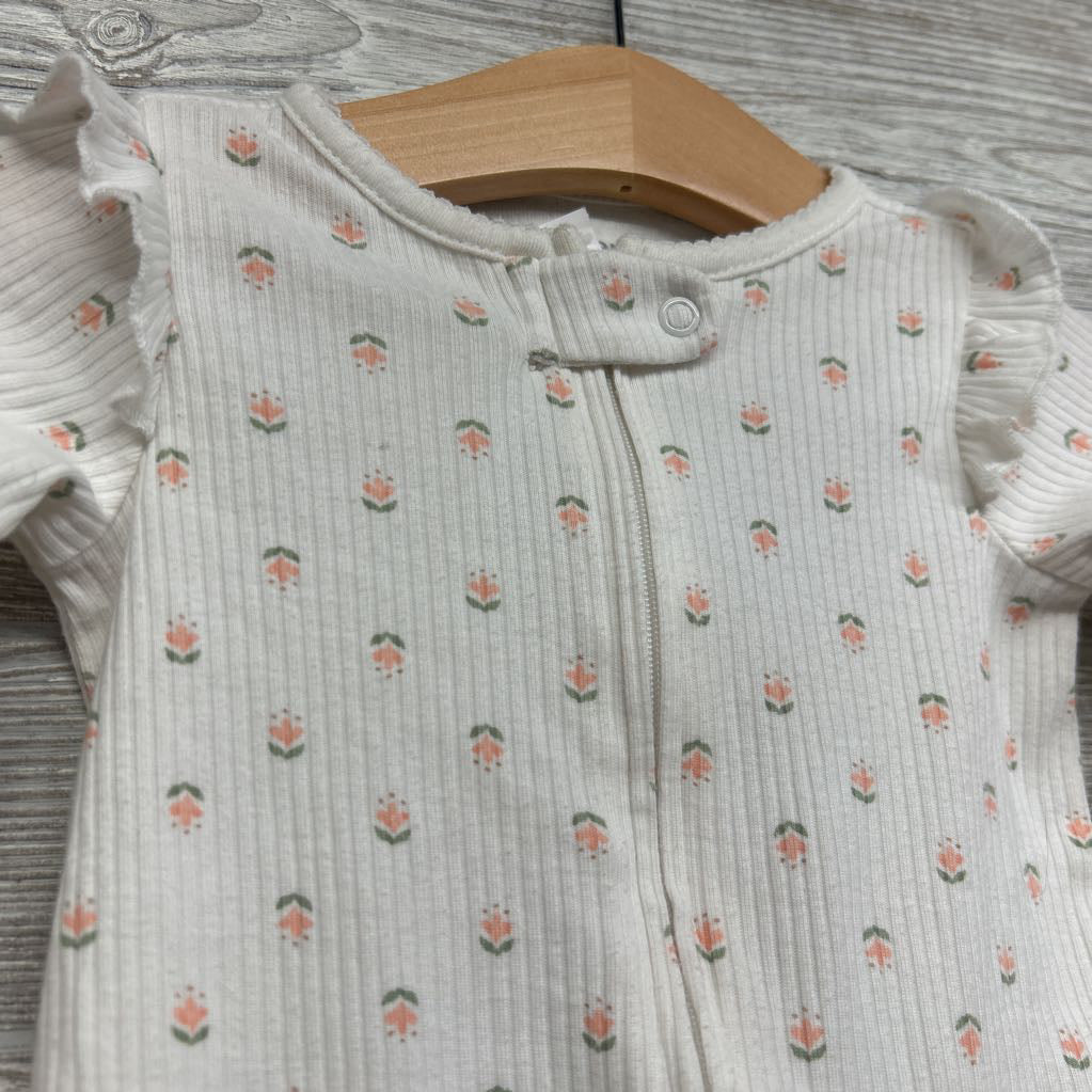 Ribbed Sleeper Flowers 6M