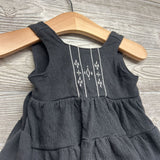 Textured Tank Romper Embroidered 0-3M