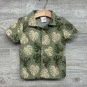 Button Up Shirt Leaves 2T