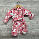 Plush Bath Robe Unicorns Stars 2-3
