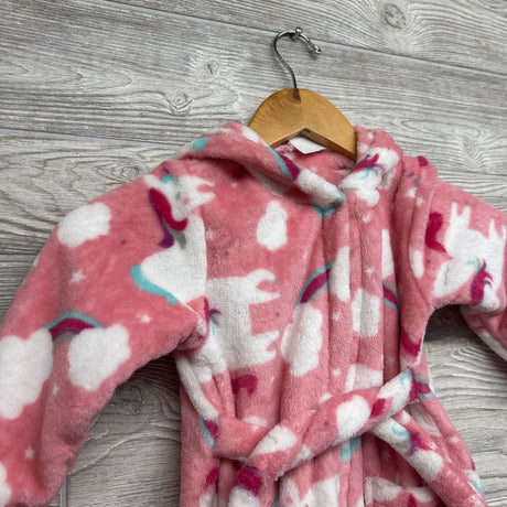 Plush Bath Robe Unicorns Stars 2-3
