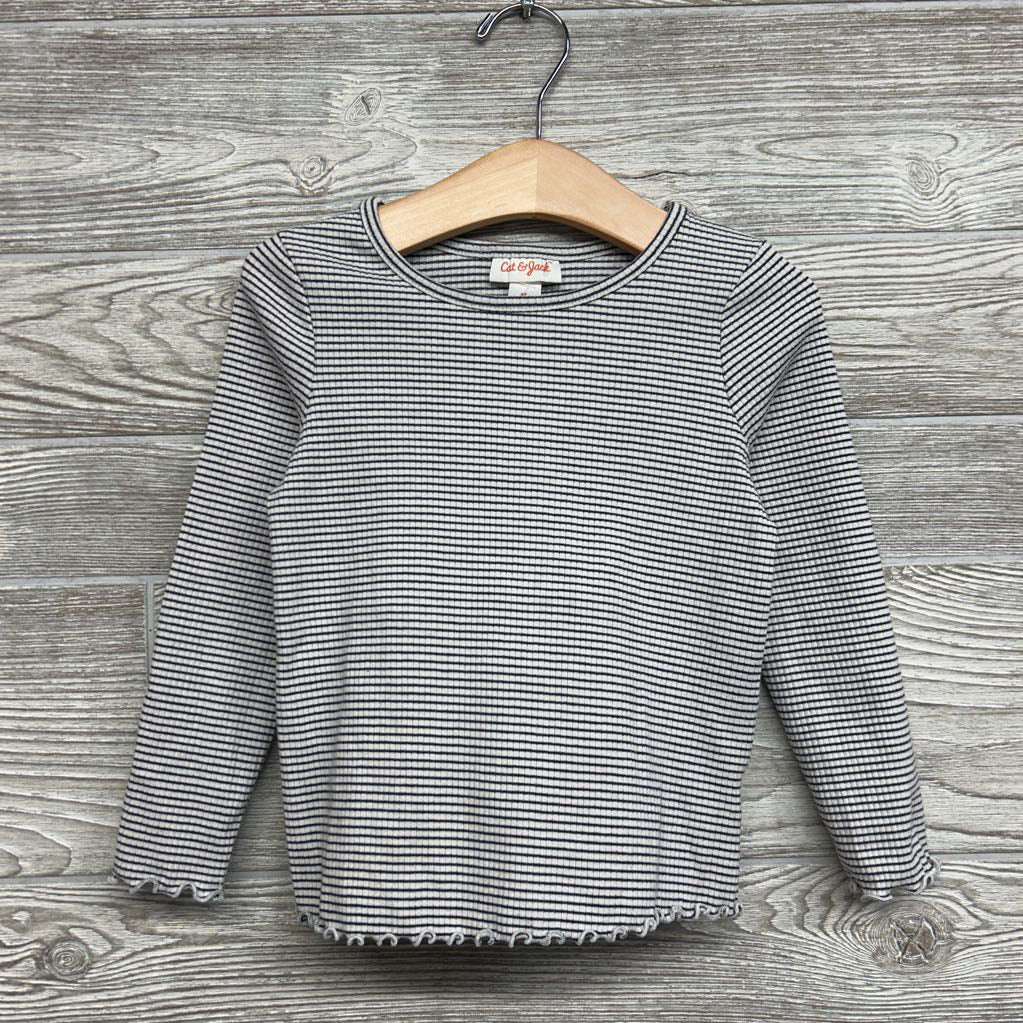LS Ribbed Shirt Stripes 3T