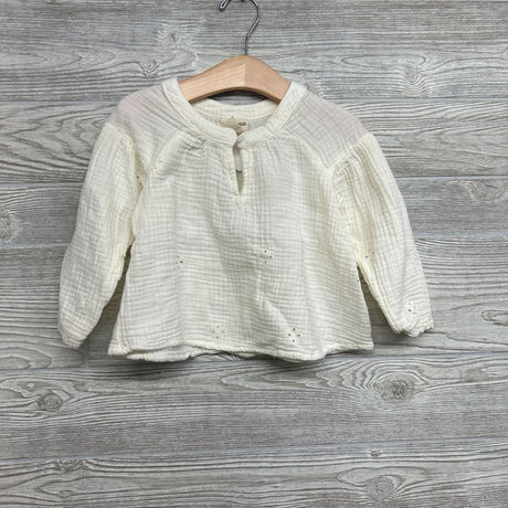 LS Muslin Eyelet Shirt 3T